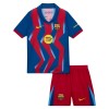 Jalkapallo Peliasut FC Barcelona Lasten Neljäs Pelipaita 2025-26 Lyhythihainen